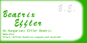 beatrix effler business card